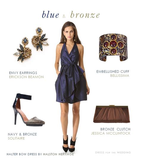 navy blue accessories.